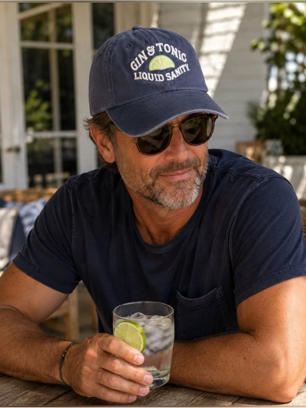 American Needle Gin & Tonic Liquid Sanity Navy Baseball Cap Hat NW